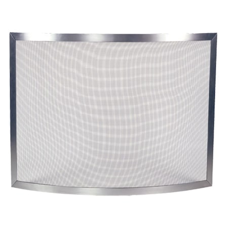 Dagan Bowed Design Panel Screen, Pewter S503